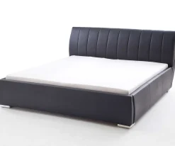 Bett mit Stauraum Davos 180x200 - schwarz