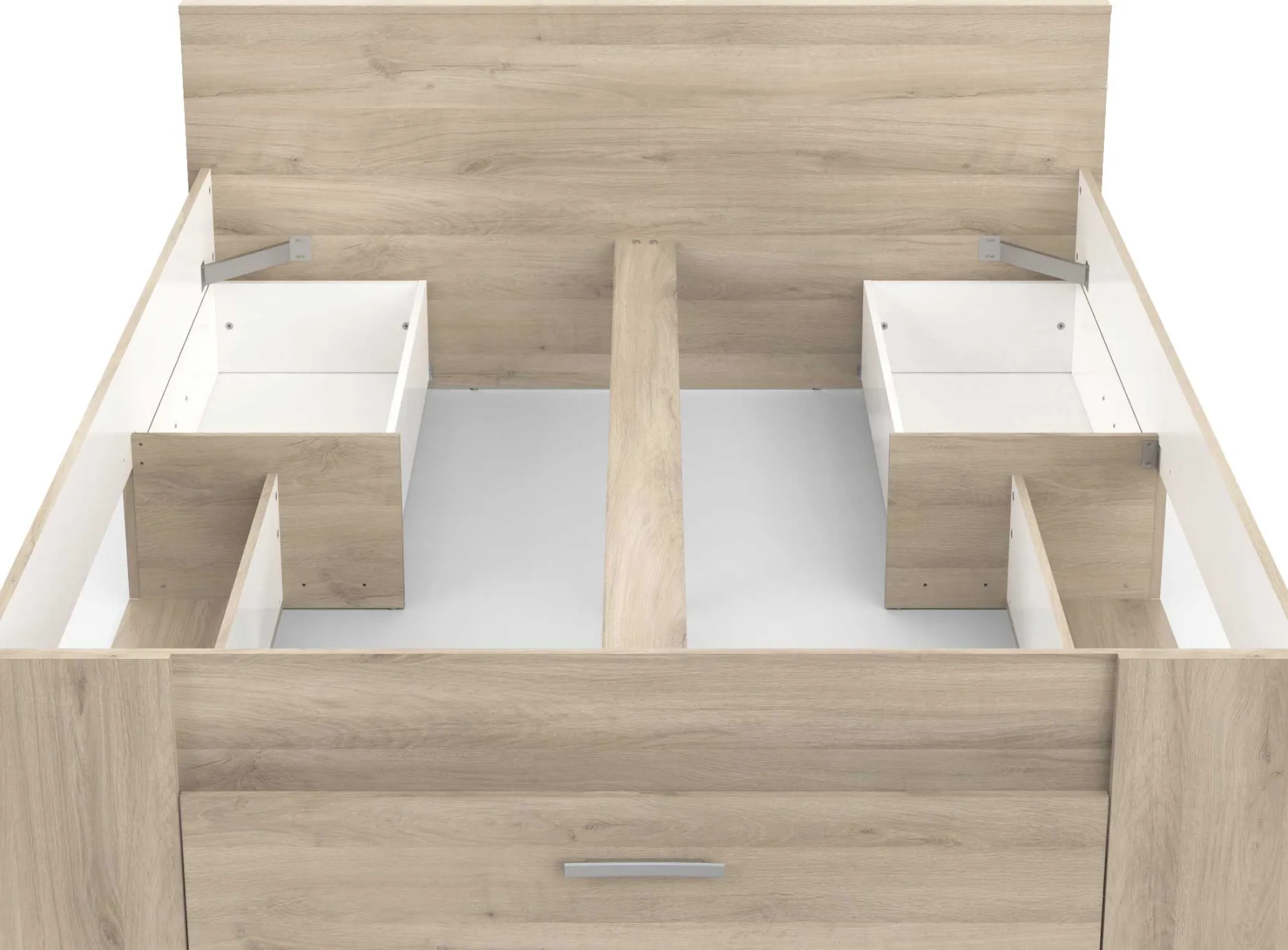 Bett Polly 160 x 200 cm-Kronberger Eiche