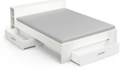 Bett Polly 160 x 200 cm-matt weiß