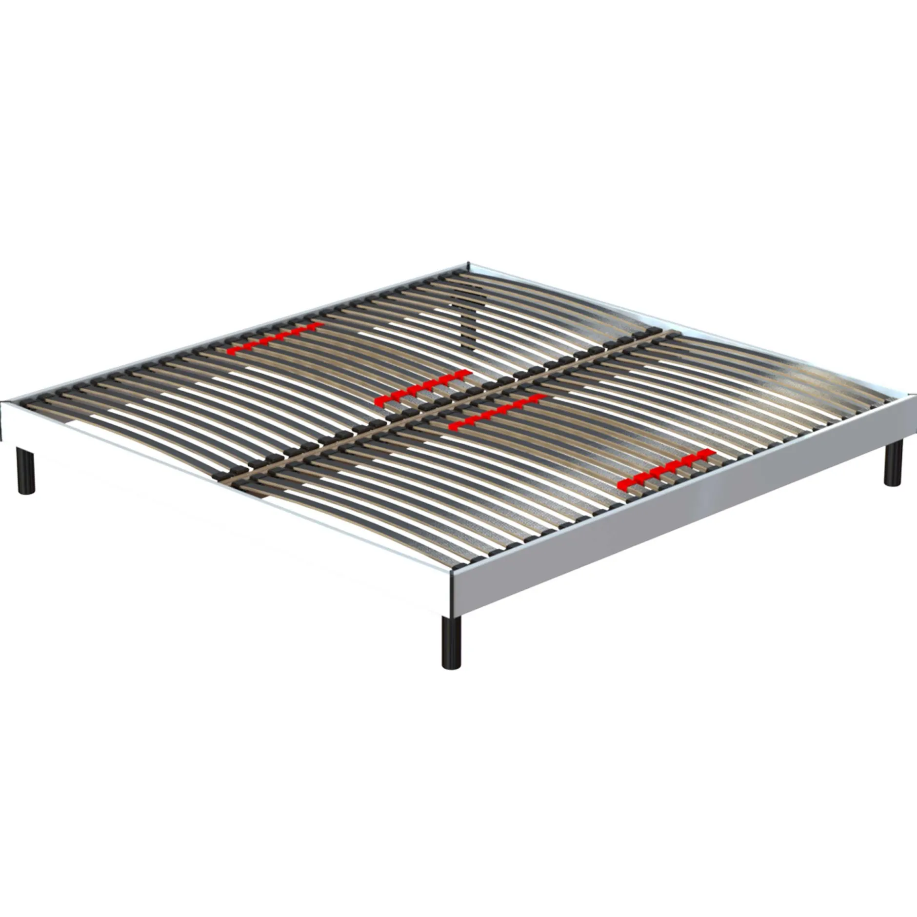 Bettrahmen Senne 28 Latten 140x200 - weiß