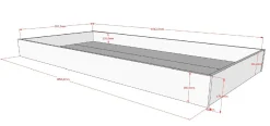 Bettschublade Forrest - Massivholz Buche