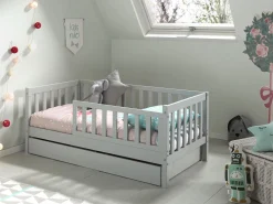 Bettschublade für Kleinkindbett Anastasia und Petronille - grau