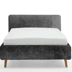 Bett Younes 140x200cm mit Stauraum - anthrazit