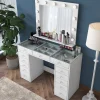 BJ118 - 2789 Schminktisch | 100 % MELAMIN | Weiß