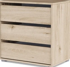 Blokty Kommode - 60x40x58cm - 3 Schubladen - Eiche Dekor