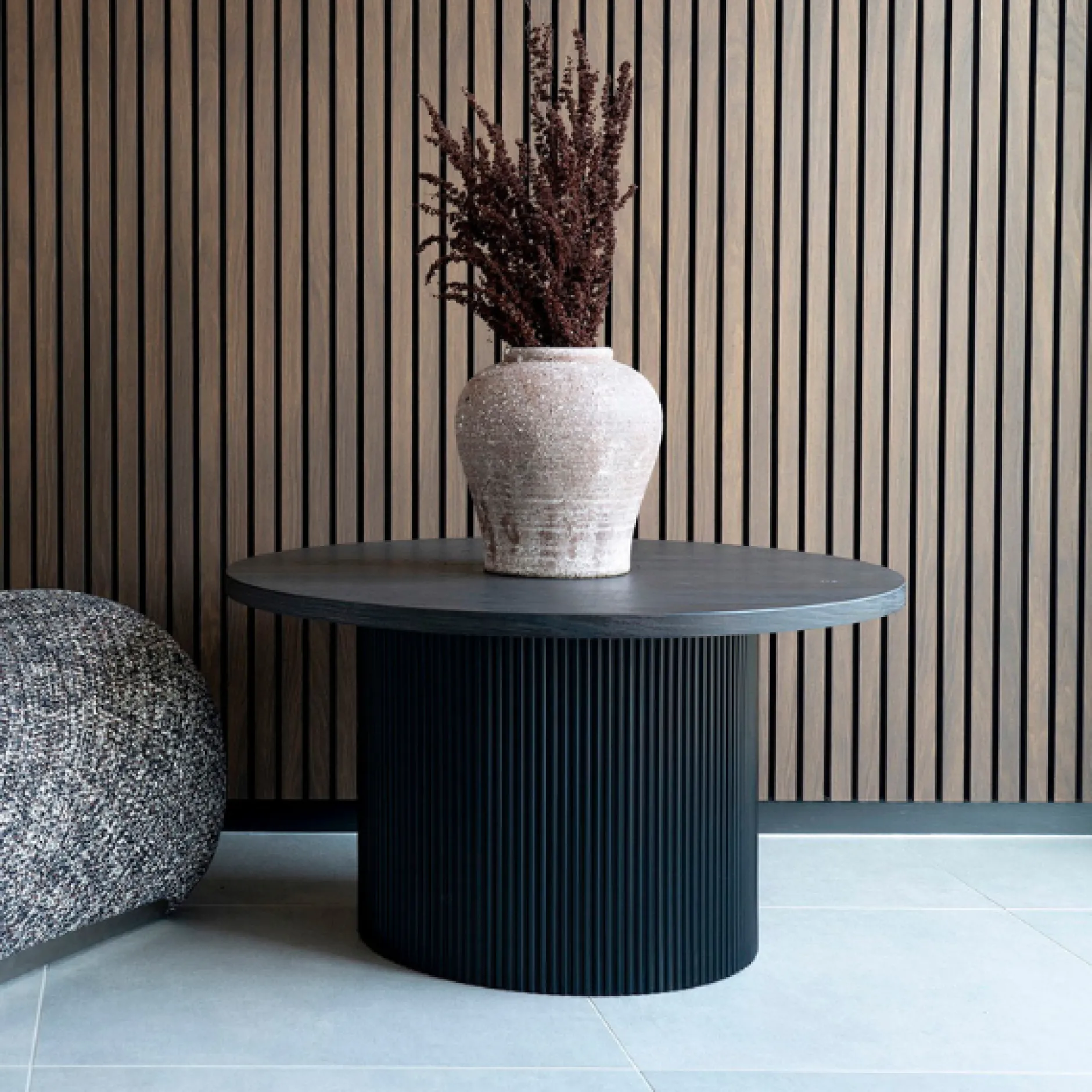 Boavista Dunkelbraun Couchtisch | Ø80x45 cm | MDF