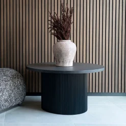 Boavista Dunkelbraun Couchtisch | Ø80x45 cm | MDF