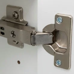 BobbiBadezimmer : 3x Hängeschrank, Spiegelschrank, Waschtischunterschrank - Hochglanz grau