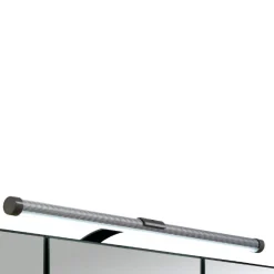 BobbiBadezimmer : 2x Säulenschrank, Spiegelschrank, Waschtischschrank - Eiche grau