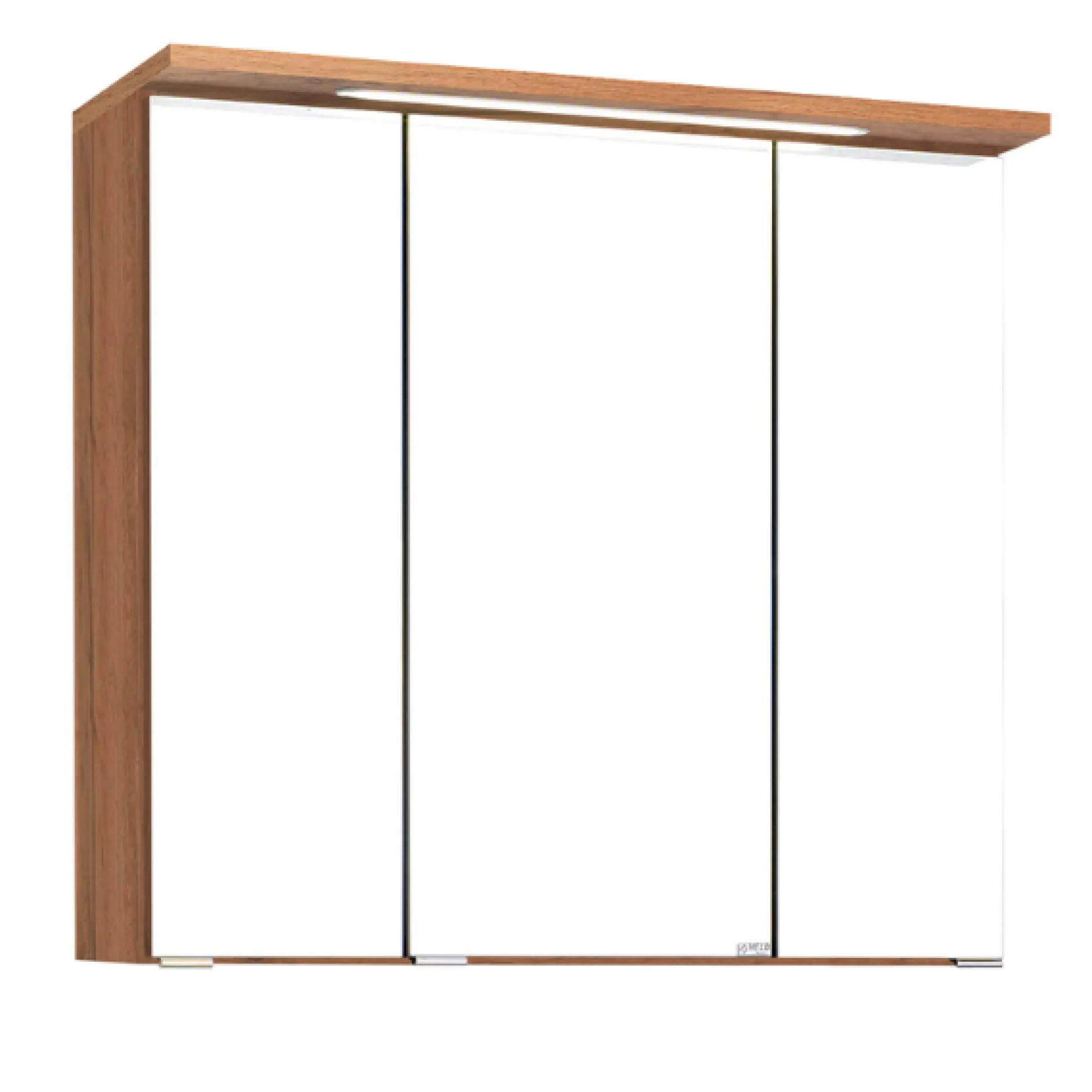 BobbiBadezimmer : 2x Säulenschrank, Spiegelschrank, Waschtischunterschrank - Eiche