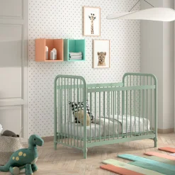 Bronxx Babybett - 60x120cm - olivgrün