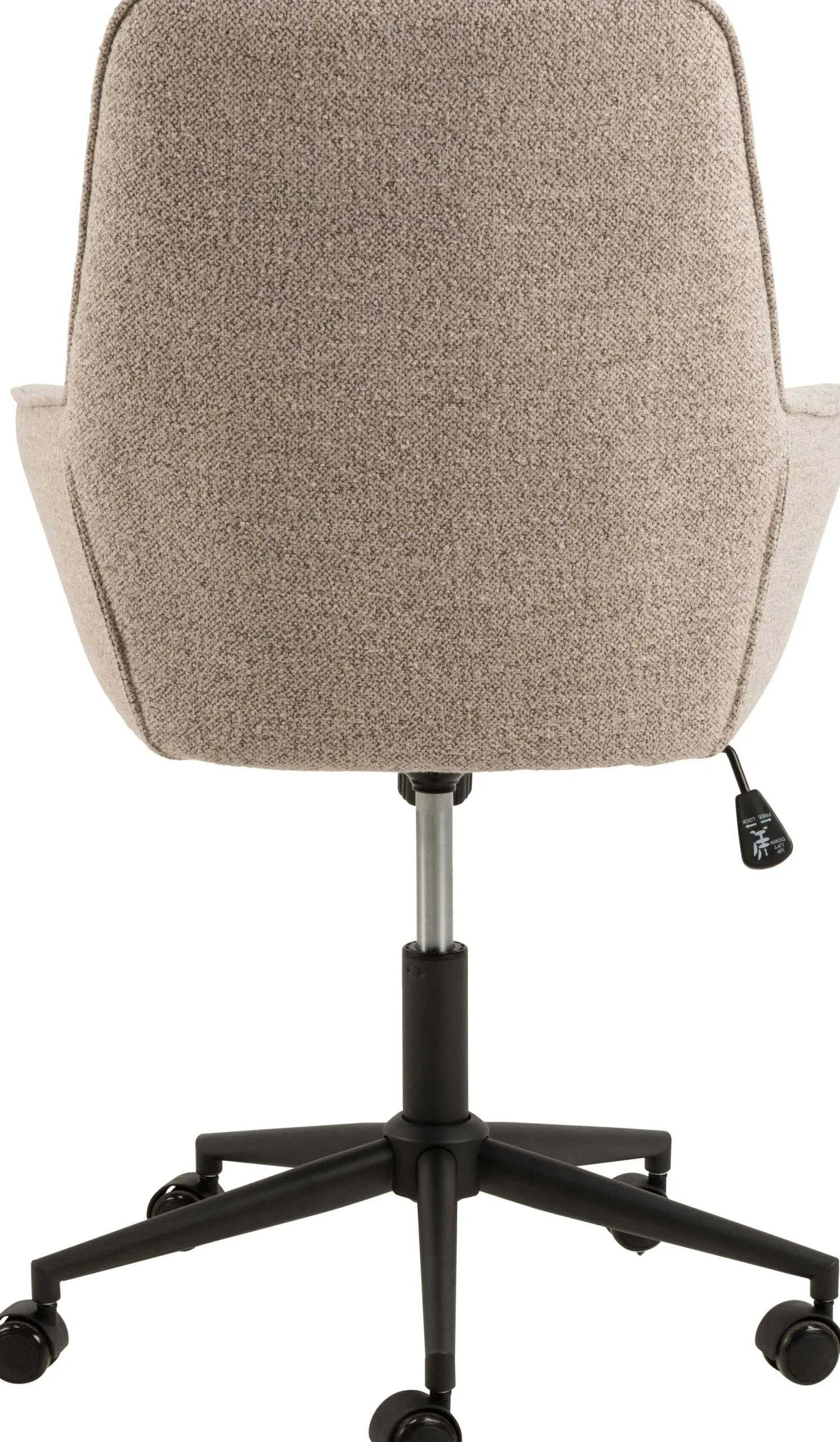 Bürostuhl Erik - 60x67x105cm - verstellbar - beige Stoff