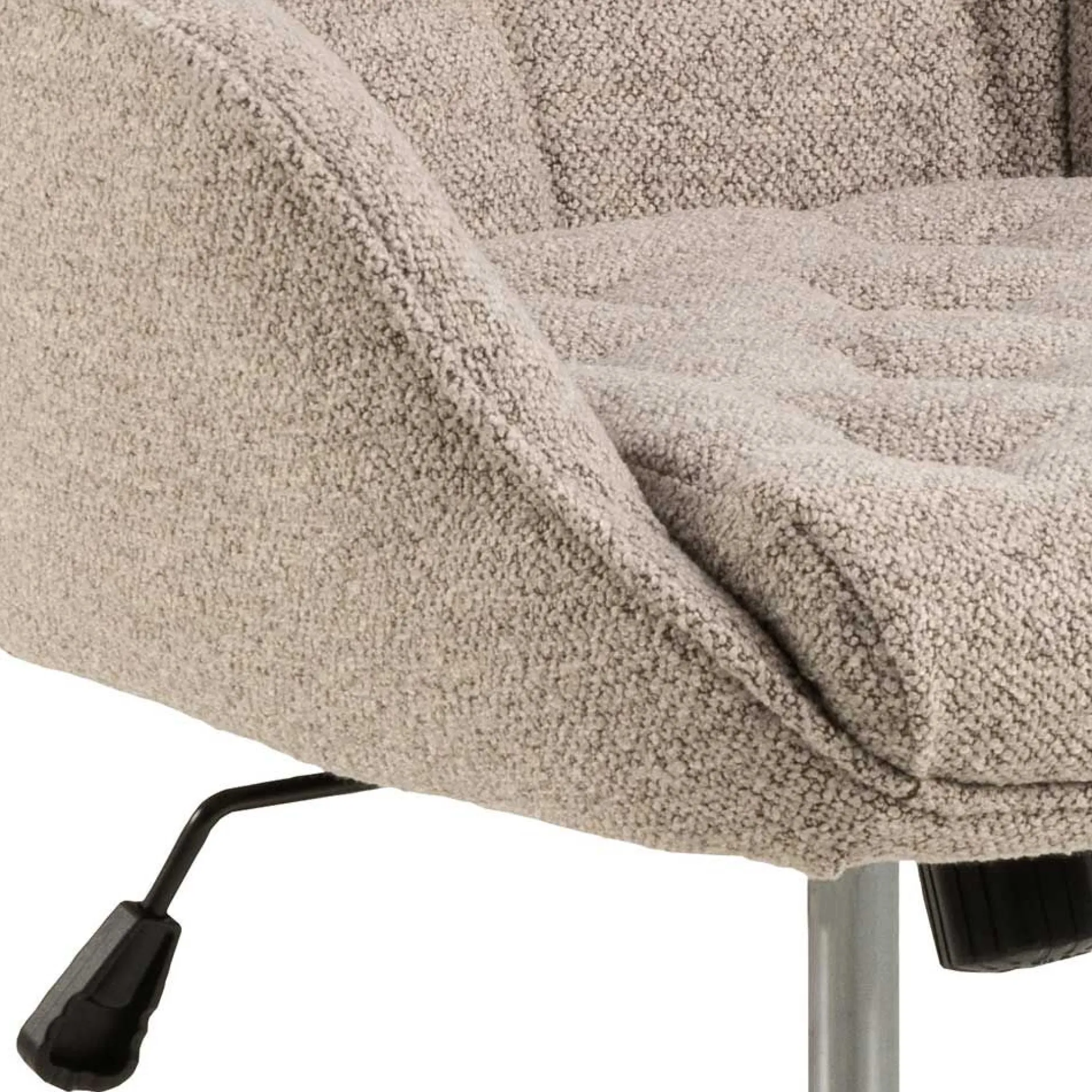Bürostuhl Erik - 60x67x105cm - verstellbar - beige Stoff