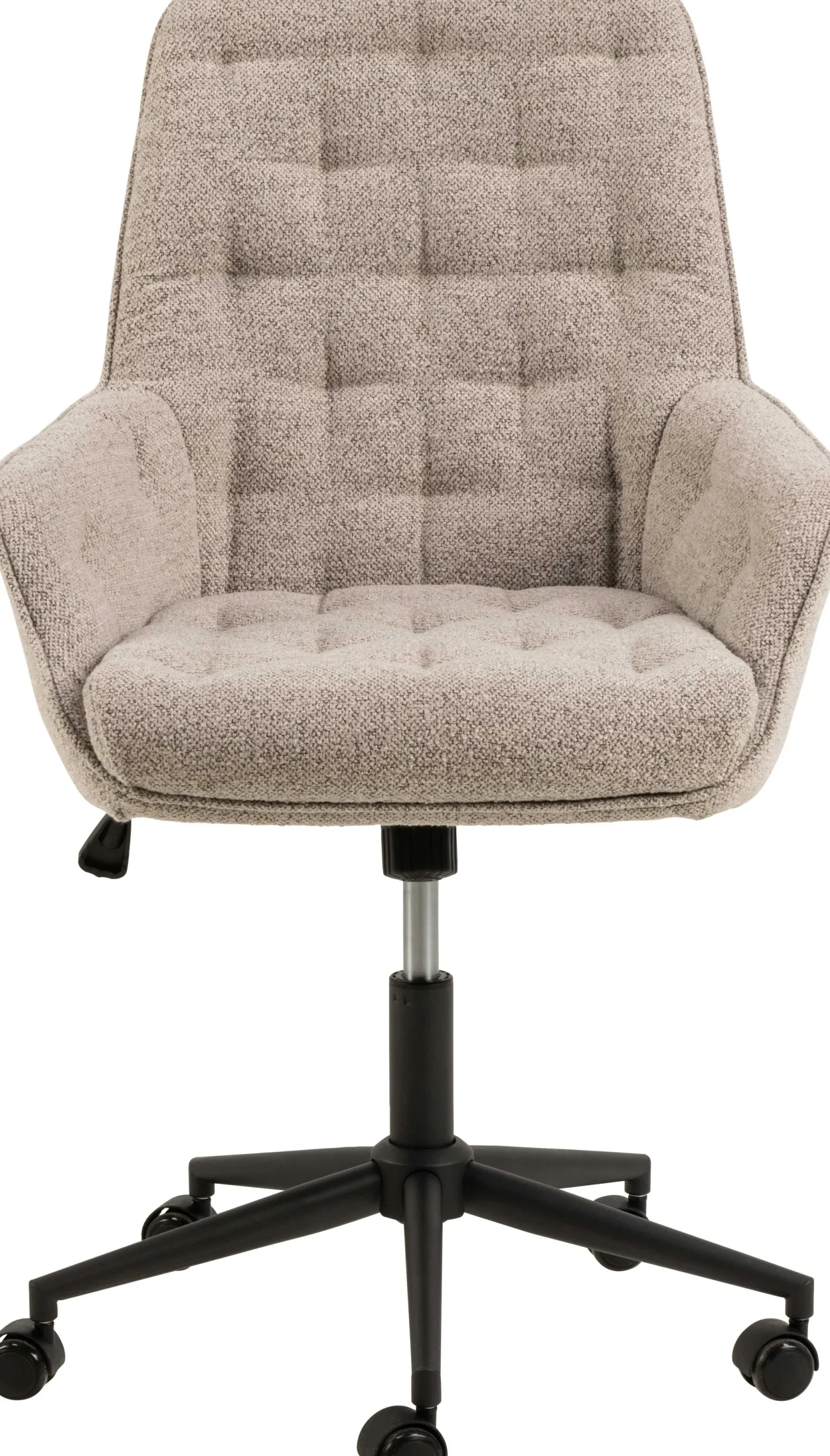 Bürostuhl Erik - 60x67x105cm - verstellbar - beige Stoff