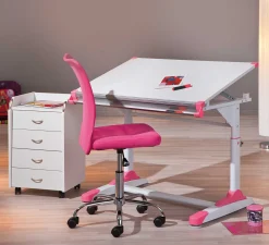 Bürostuhl Eva ohne Armlehne - rosa