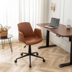Bürostuhl Playtime - 64x65x81 cm - Braun/ PU-Kunstleder