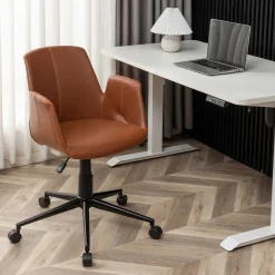 Bürostuhl Playtime - 64x65x81 cm - Braun/ PU-Kunstleder