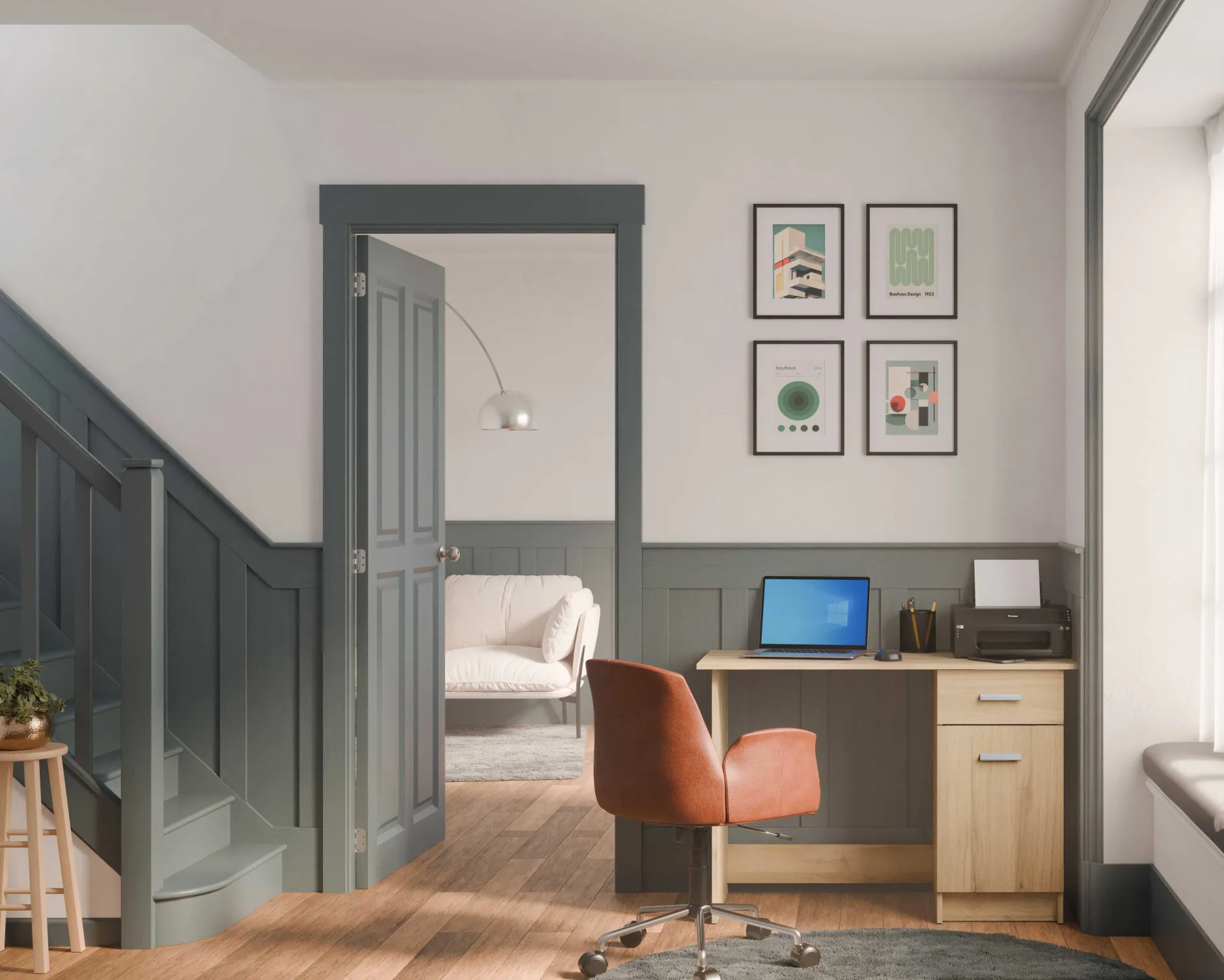 Bürostuhl Playtime - 64x65x81 cm - Braun/ PU-Kunstleder