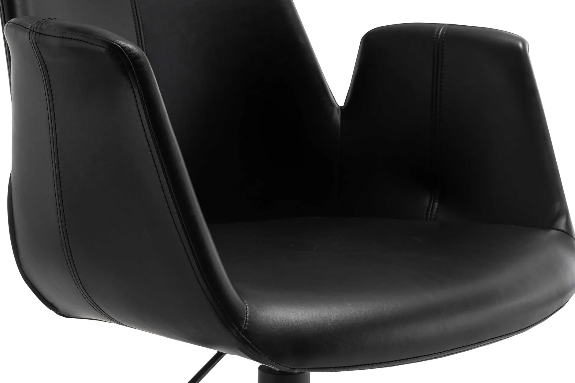 Bürostuhl Playtime - 55x60x84 cm - Schwarz/PU Kunstleder