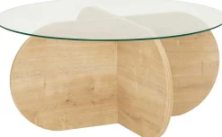 Bubble Couchtisch | GEHÄRTETES GLAS | Saphir-Eiche