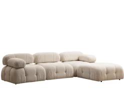Bubble Ecksofa | BUCHENHOLZ / SPANPLATTE | Creme