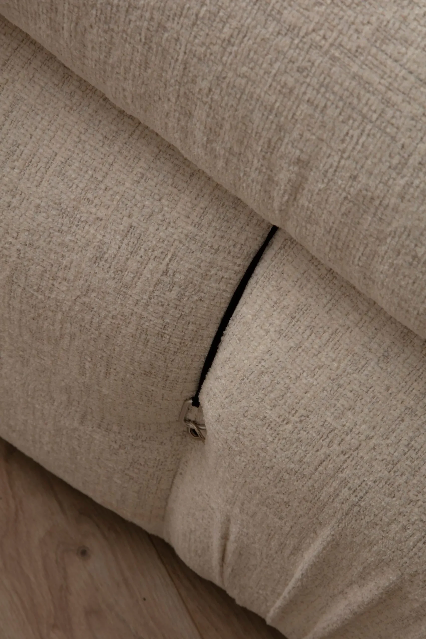 Bubble 3-Sitzer-Sofa | BUCHENHOLZ / SPANPLATTE | Creme
