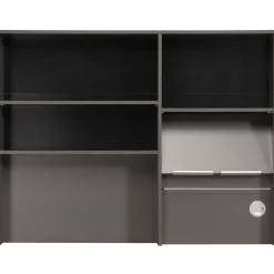 Buffet Moove 118cm, 3 Ablagen & Küchenrollenhalter - anthrazit