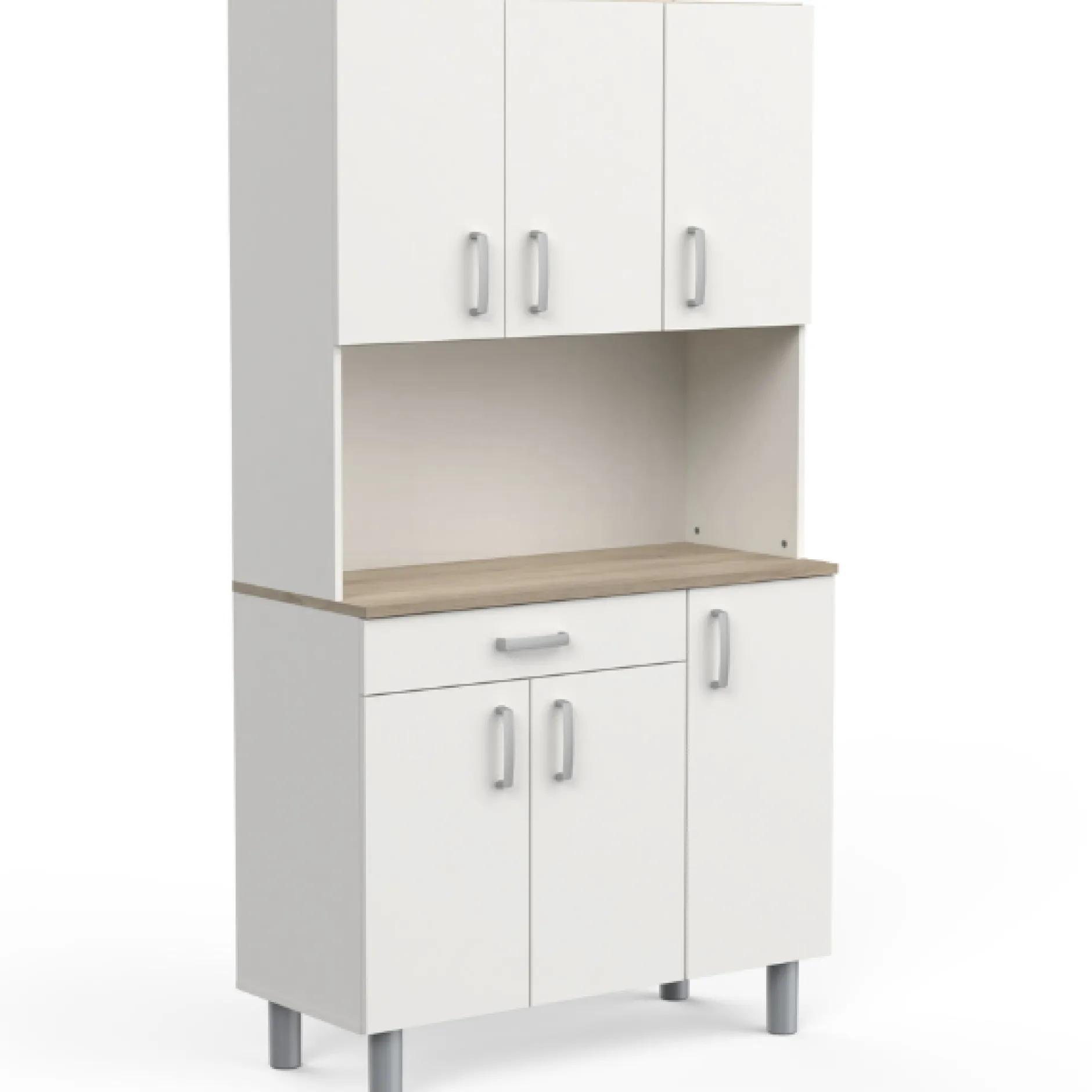 Buffetschrank Gabe-Kronberg Eiche/Mattweiß
