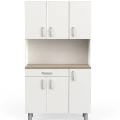 Buffetschrank Gabe-Kronberg Eiche/Mattweiß