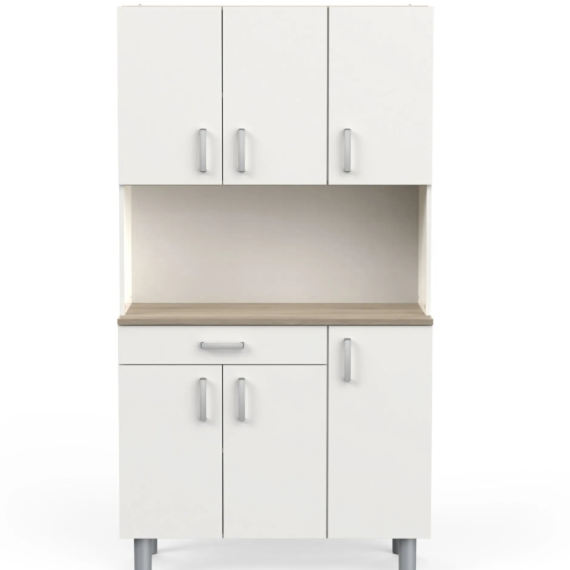 Buffetschrank Gabe-Kronberg Eiche/Mattweiß