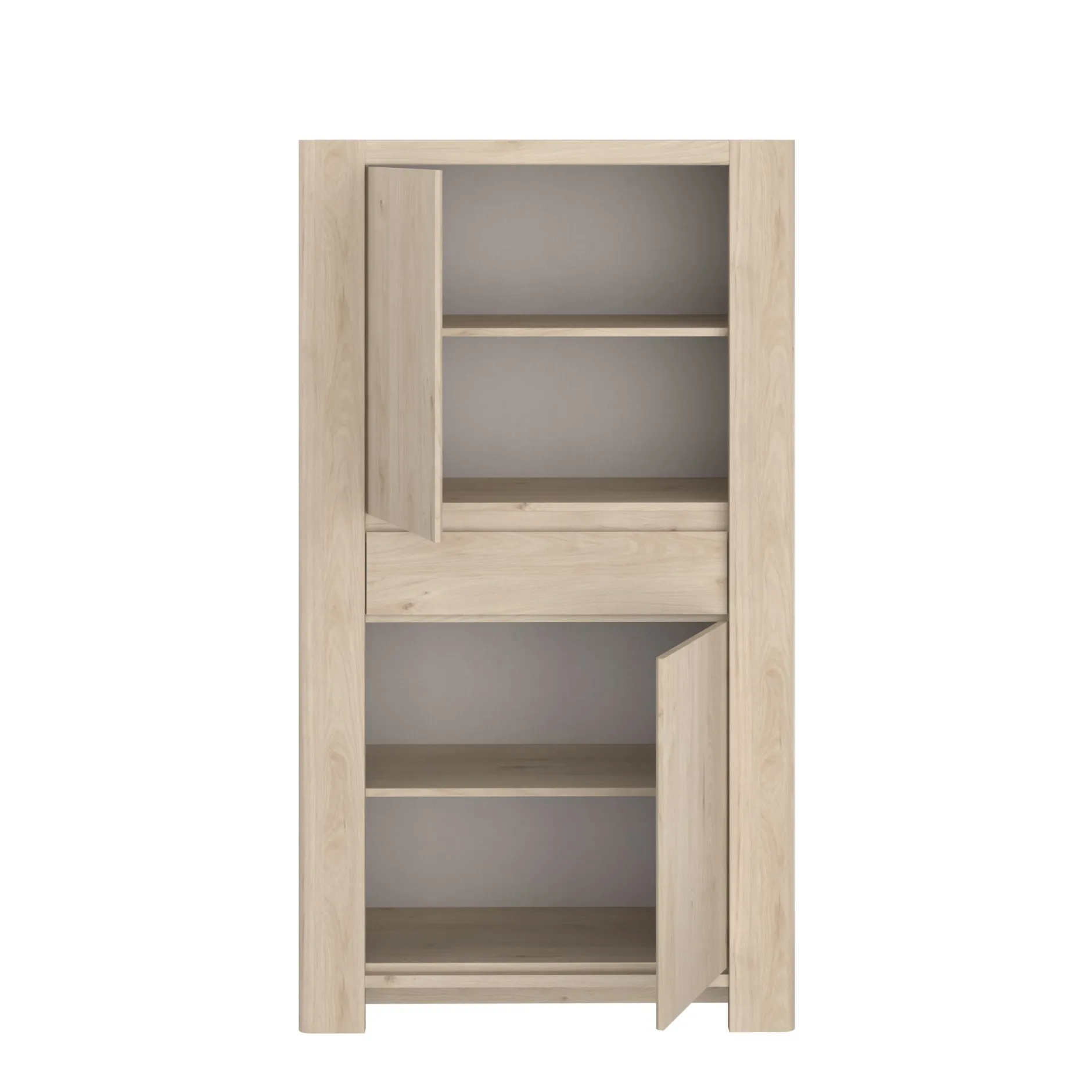 Buffetschrank Porto 90cm mit 2 Türen und 1 Schublade - jackson oak