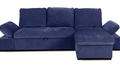 Candy Eckbank rechts - mit Stauraum - blau