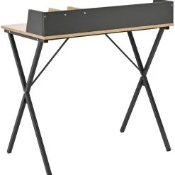 Carl Schreibtisch 120x48x78,5cm - Eiche Dekor/dunkelgrau