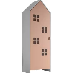 Casami Brügge 3-teiliger Kleiderschrank - 173x37x172 cm - Rosa/weiß