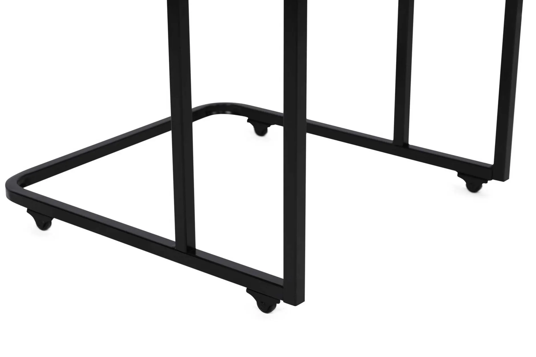 Ce Metal Zigon Satztisch (3-teilig) | METALLRAHMEN | Walnuss, Schwarz