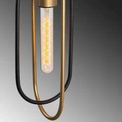 Cerco Wandleuchte | METALLGEHÄUSE | Schwarz, Gold