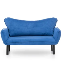 Chatto 2-Sitzer-Schlafsofa | Metallrahmen | Blau
