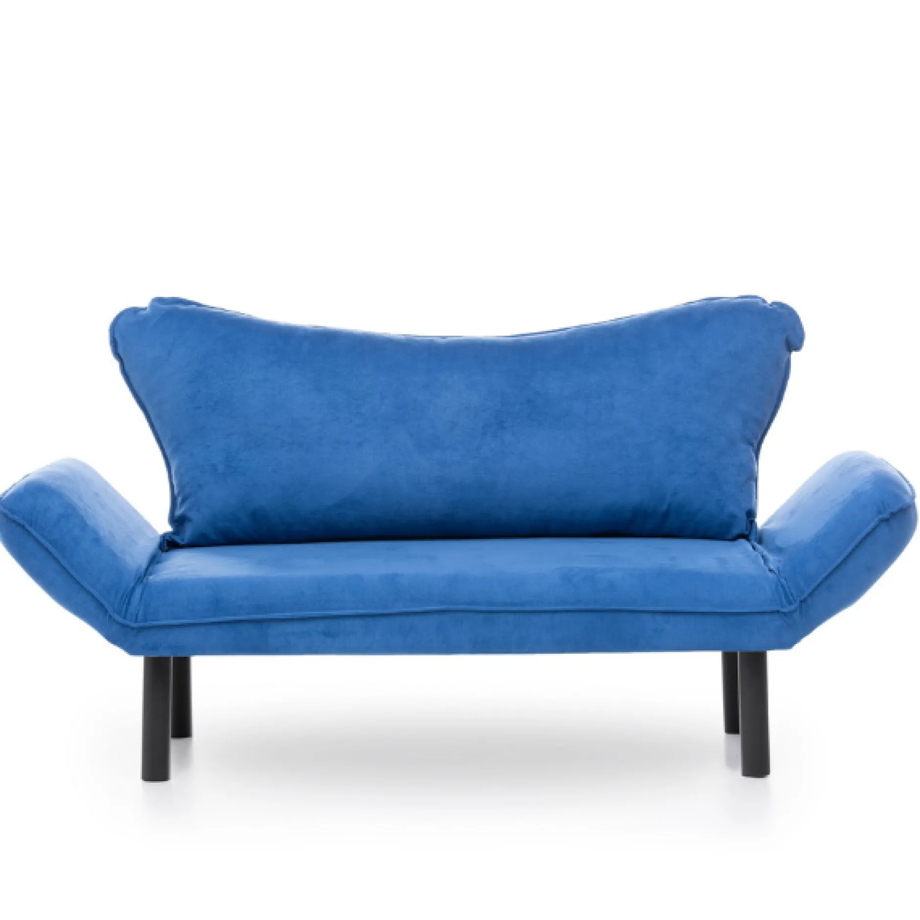 Chatto 2-Sitzer-Schlafsofa | Metallrahmen | Blau