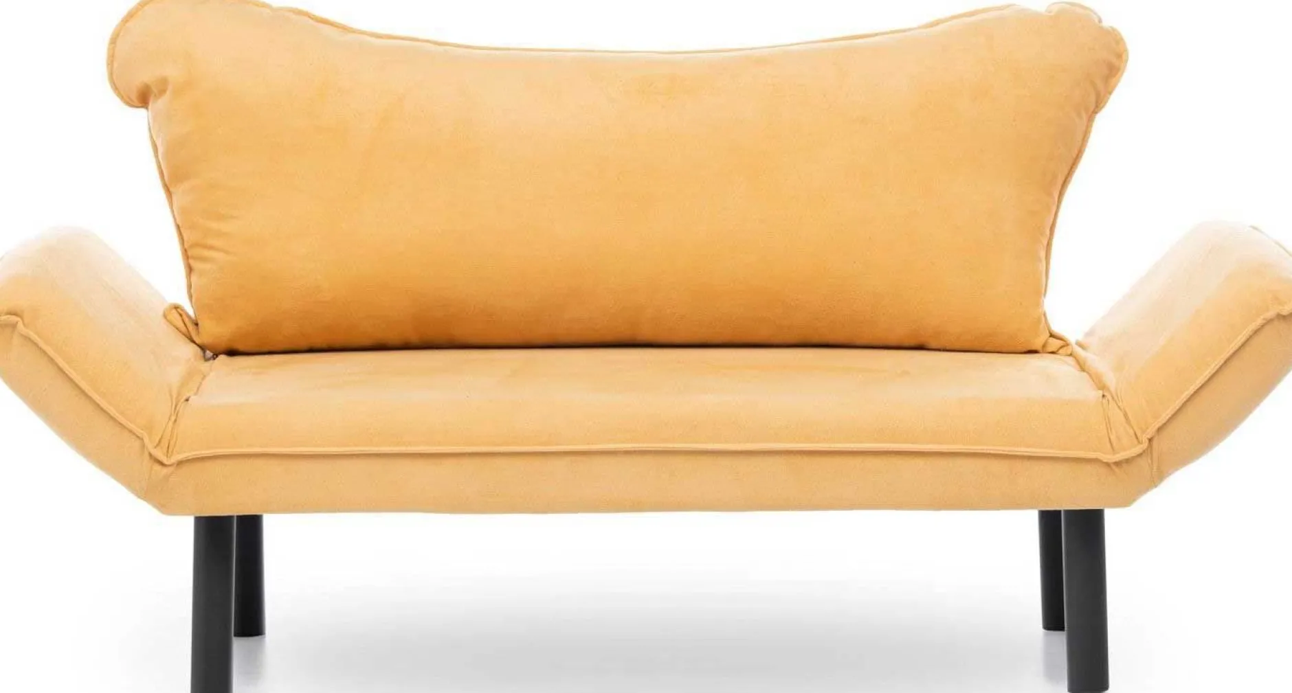 Chatto 2-Sitzer-Schlafsofa | Metallrahmen | Senfgelb