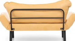 Chatto 2-Sitzer-Schlafsofa | Metallrahmen | Senfgelb