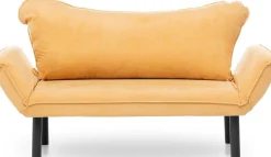 Chatto 2-Sitzer-Schlafsofa | Metallrahmen | Senfgelb