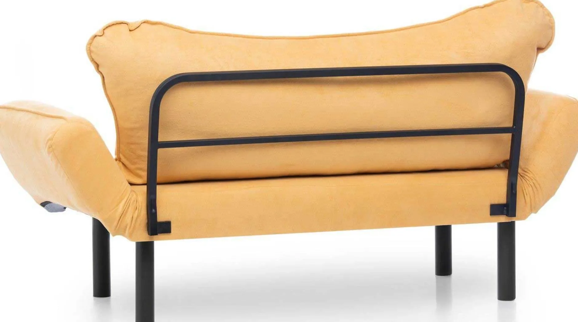 Chatto 2-Sitzer-Schlafsofa | Metallrahmen | Senfgelb