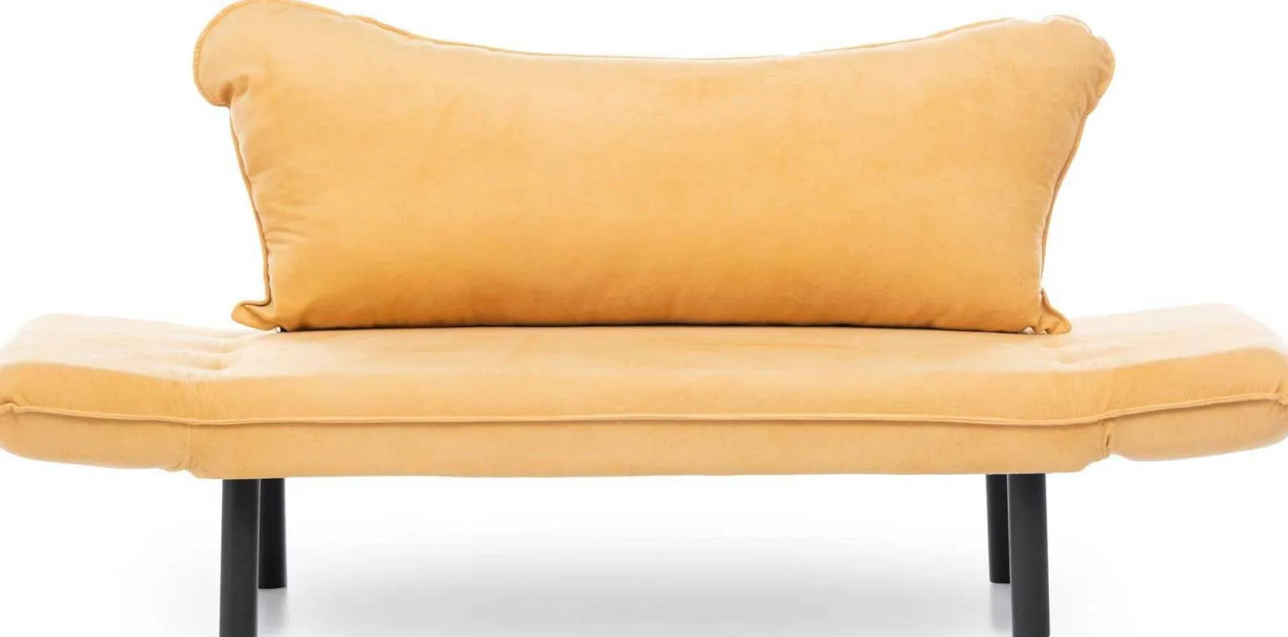 Chatto 2-Sitzer-Schlafsofa | Metallrahmen | Senfgelb