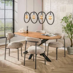 Cliff Oval Tube 180 cm Esstisch (Sand)