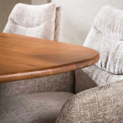 Cliff Oval Tube Esstisch 215cm - Mango Sand