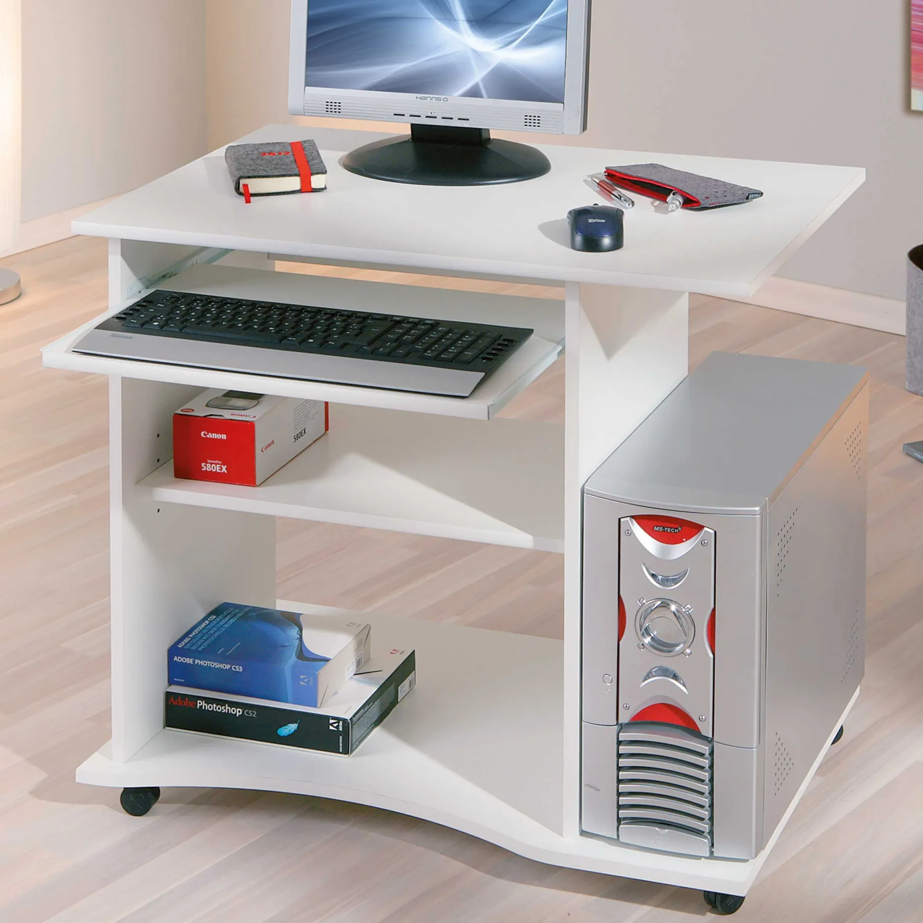 Computertisch Adda - weiß