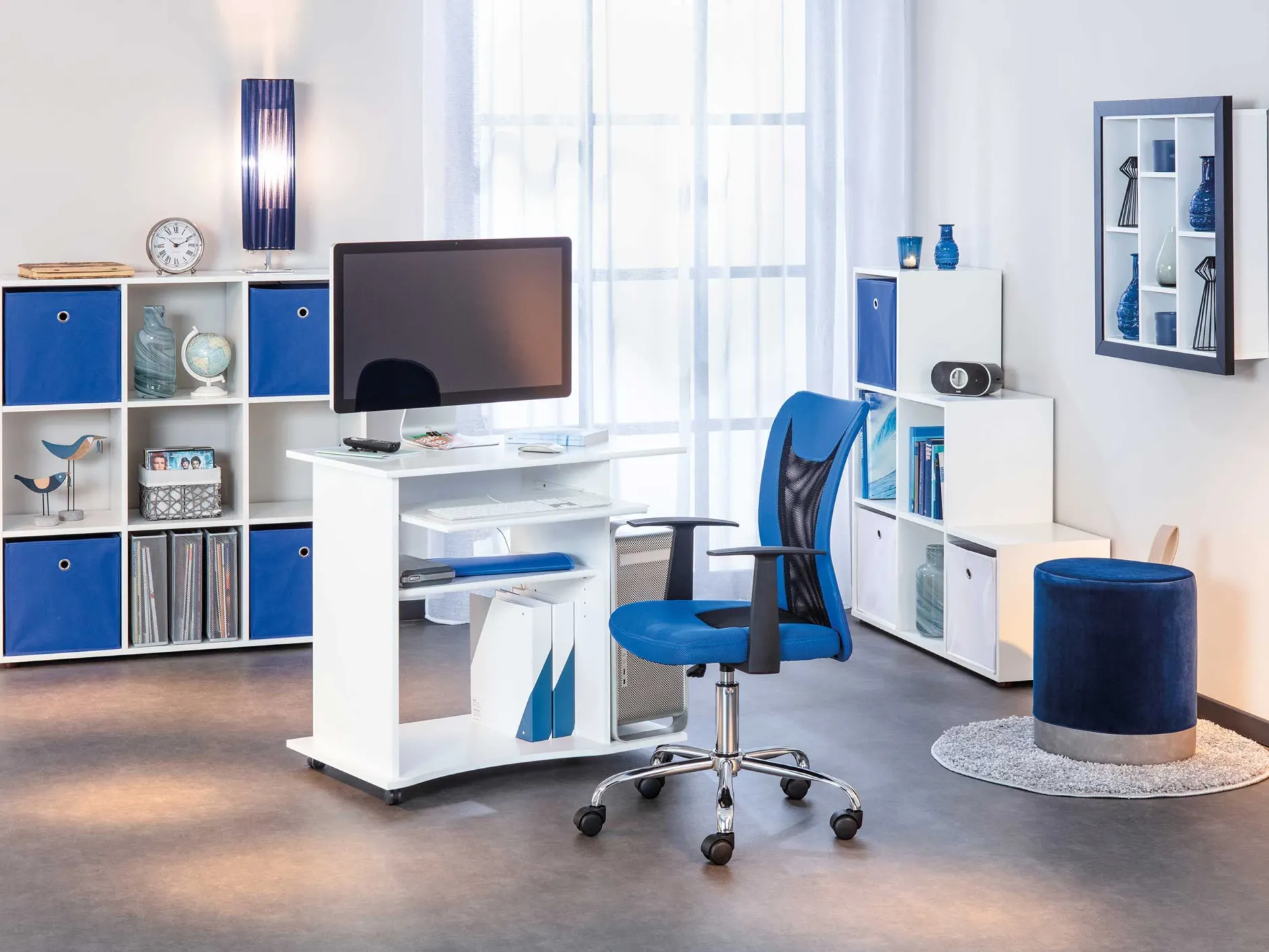Computertisch Adda - weiß