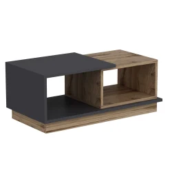 Consept Couchtisch | 100 % MELAMIN | Anthrazit, Eiche