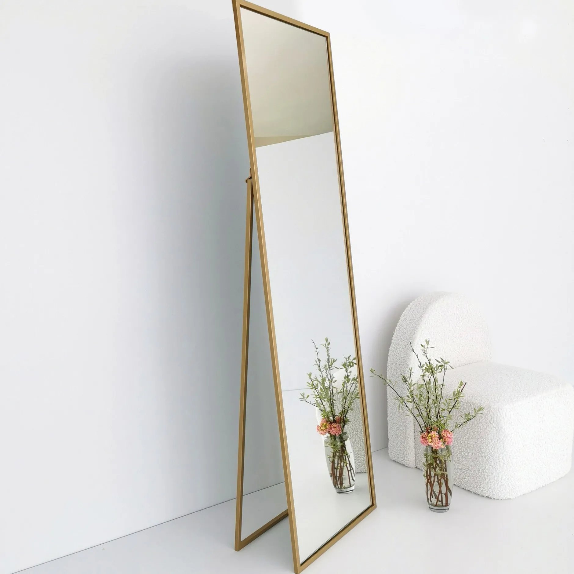 Cool Standspiegel | METALLRAHMEN | Gold