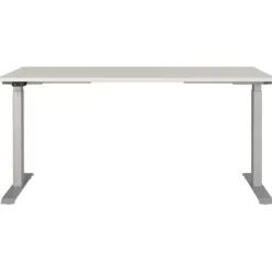 Cornel Elektrisch verstellbarer Schreibtisch - 160x80x72cm - hellgrau